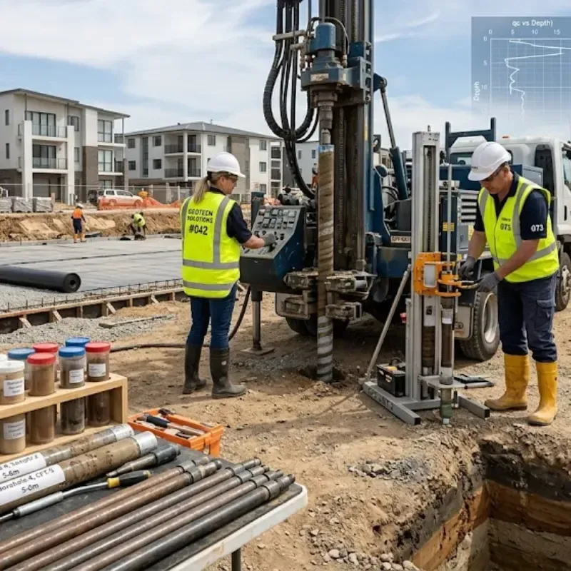 Geotechnical testing for durable residential courts