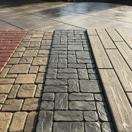 Stamped concrete patterns in Fort Worth, TX