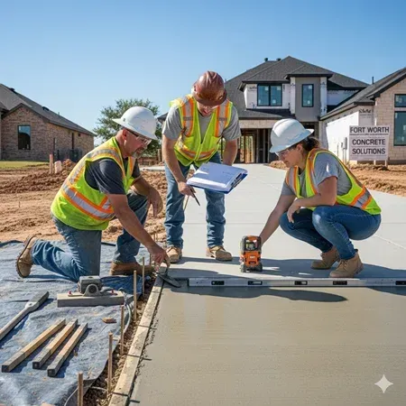 Top Fort Worth concrete contractors team