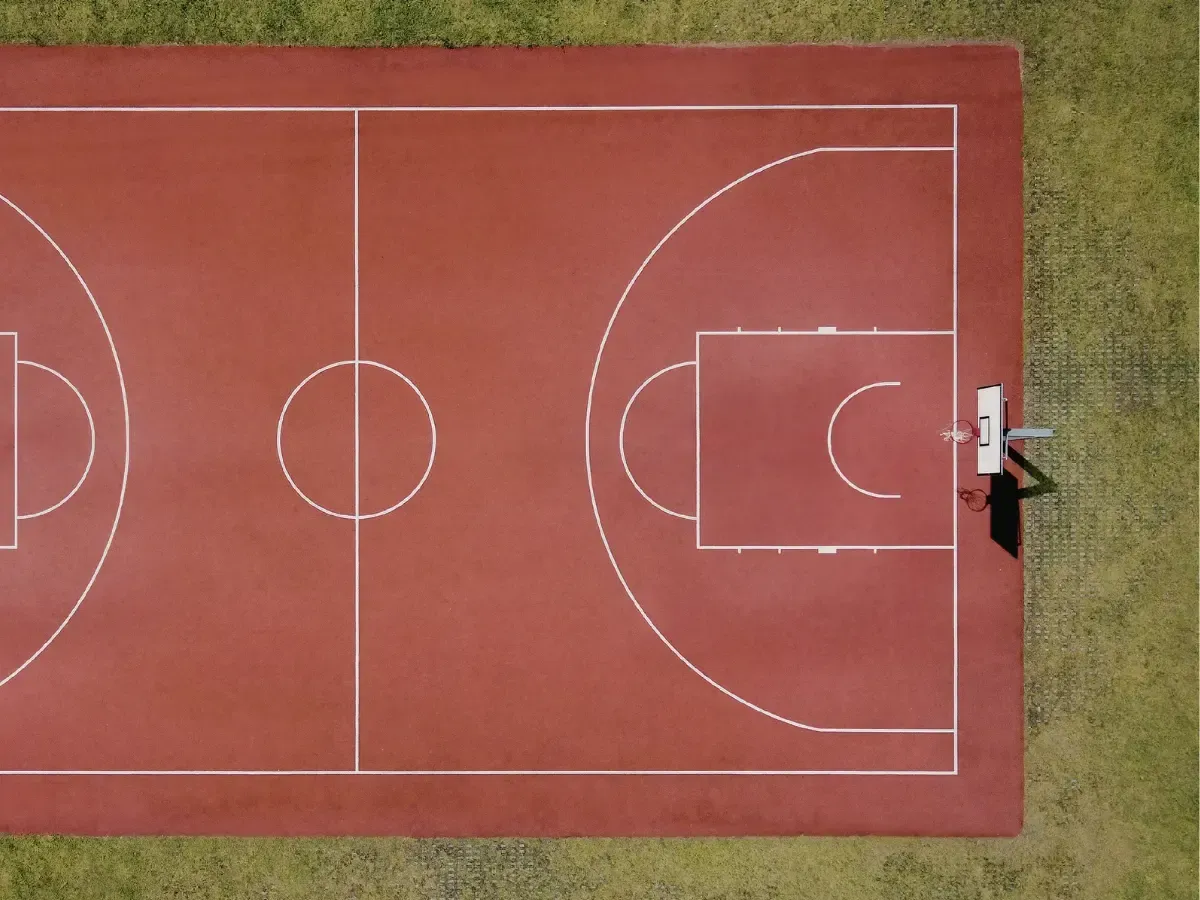 basketball court installation in lafayette