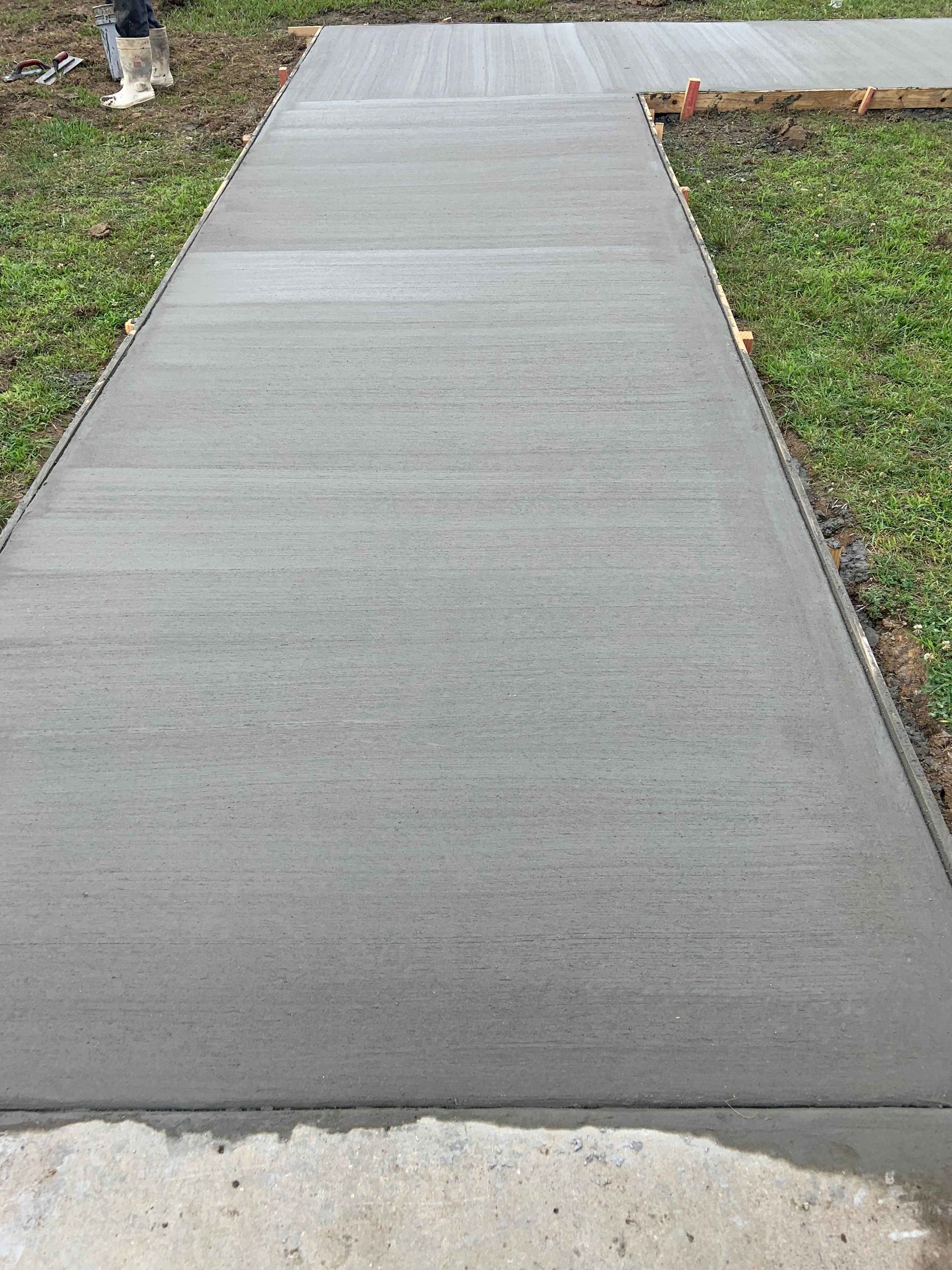 fresh new walkway concrete Fairmount TX