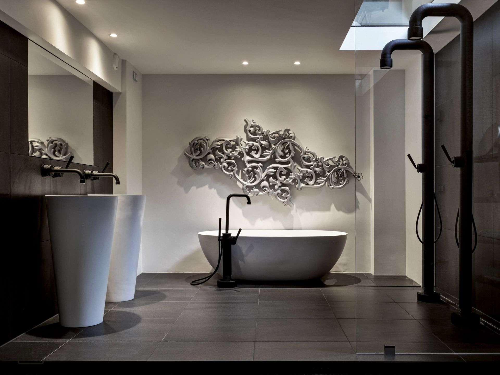 Ambiance baignoire résine blanc mat