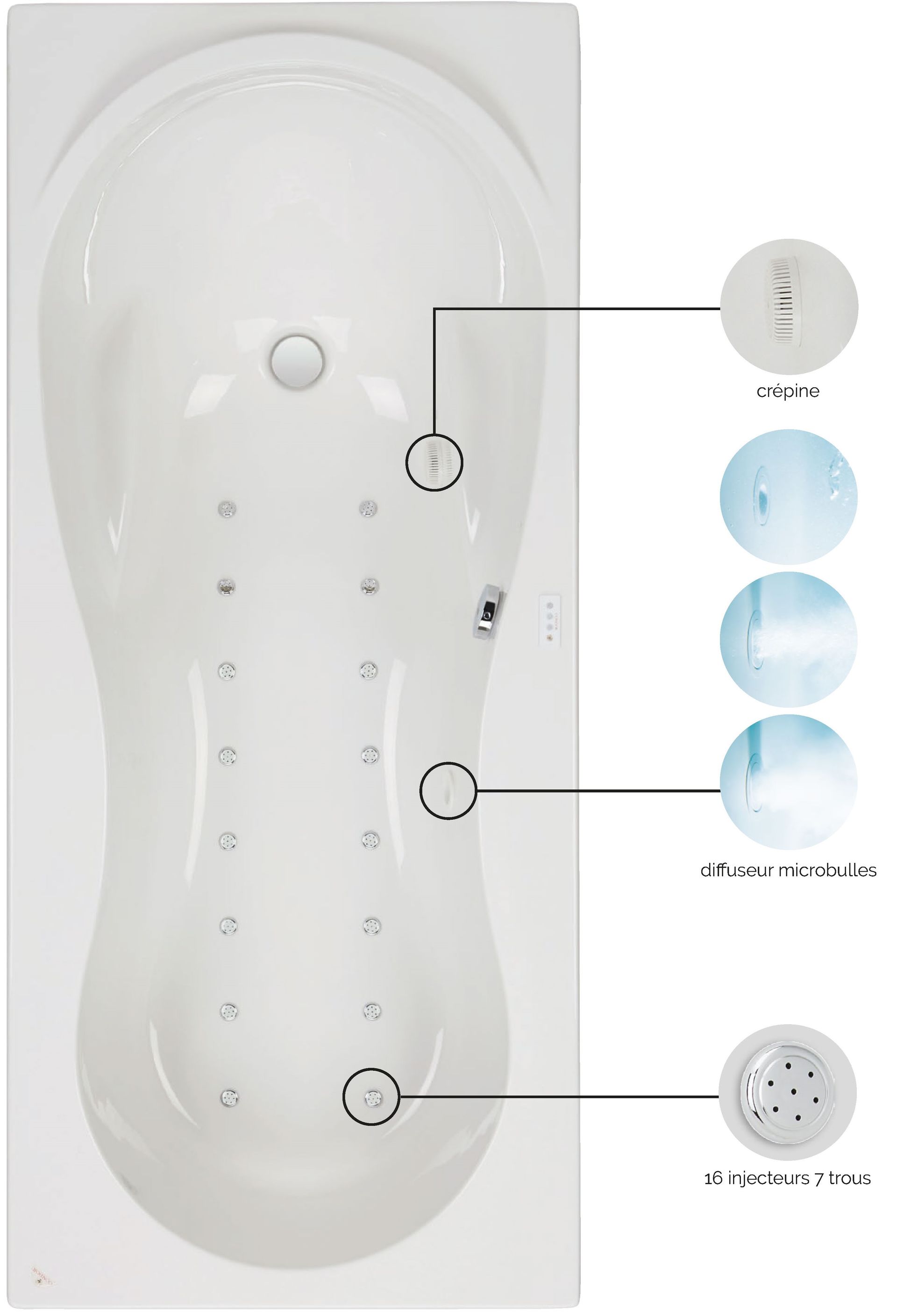 Composants du système air Dermaclean