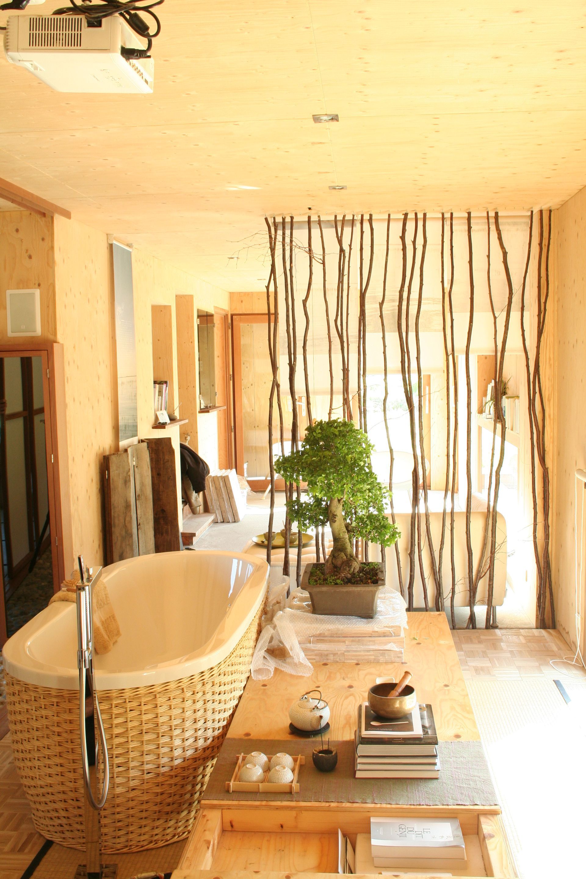 Ambiance nature et matériaux de récupération