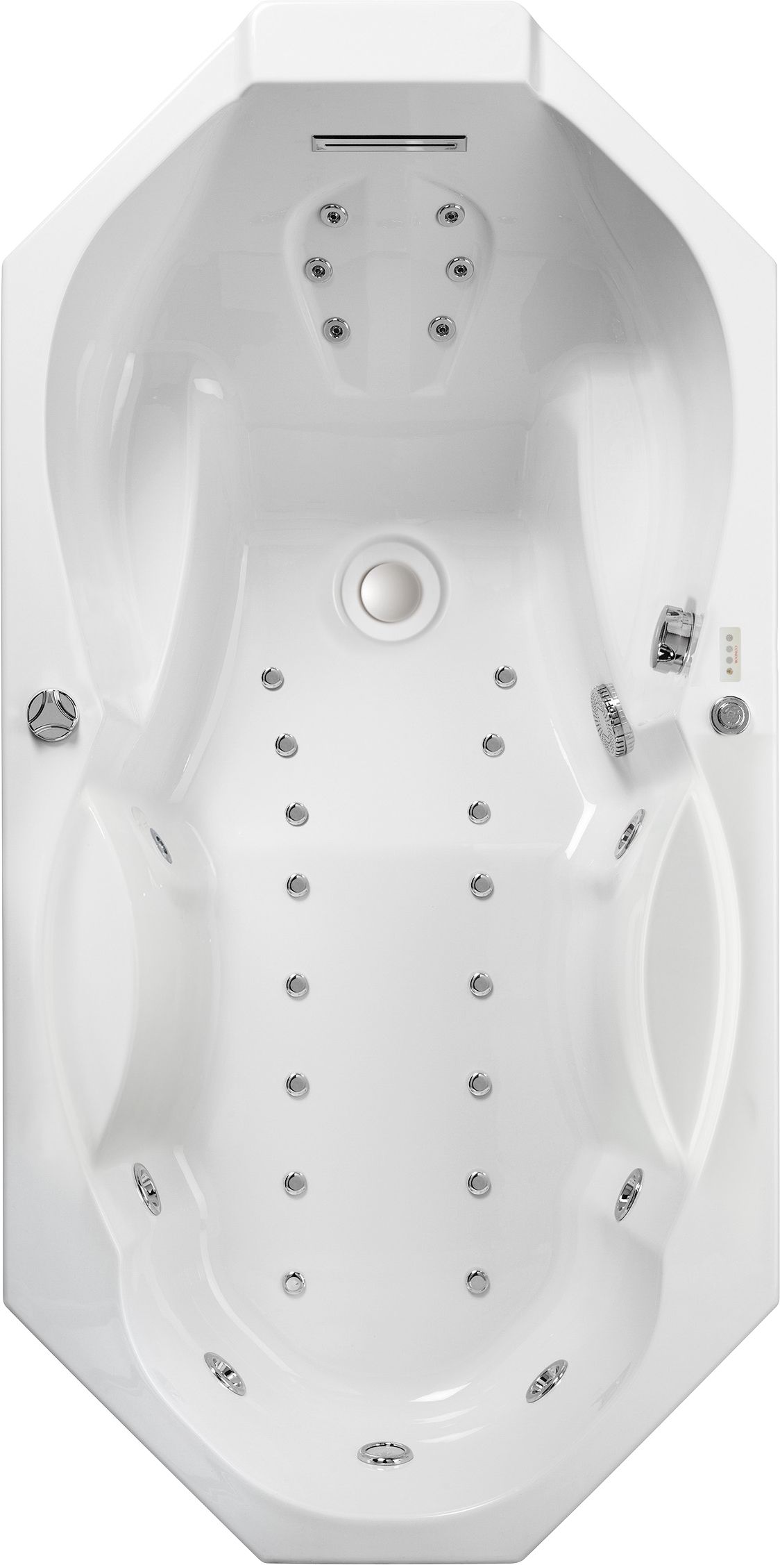 Baignoire ergonomique octogonale 170cm