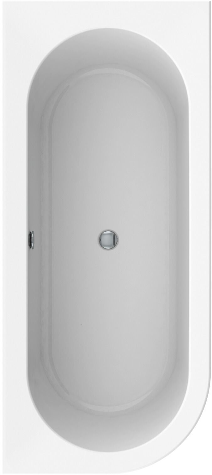 Baignoire intérieur ovale position en angle