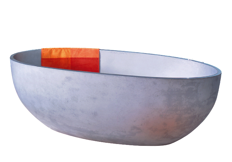 Baignoire ilot avec finition spéciale