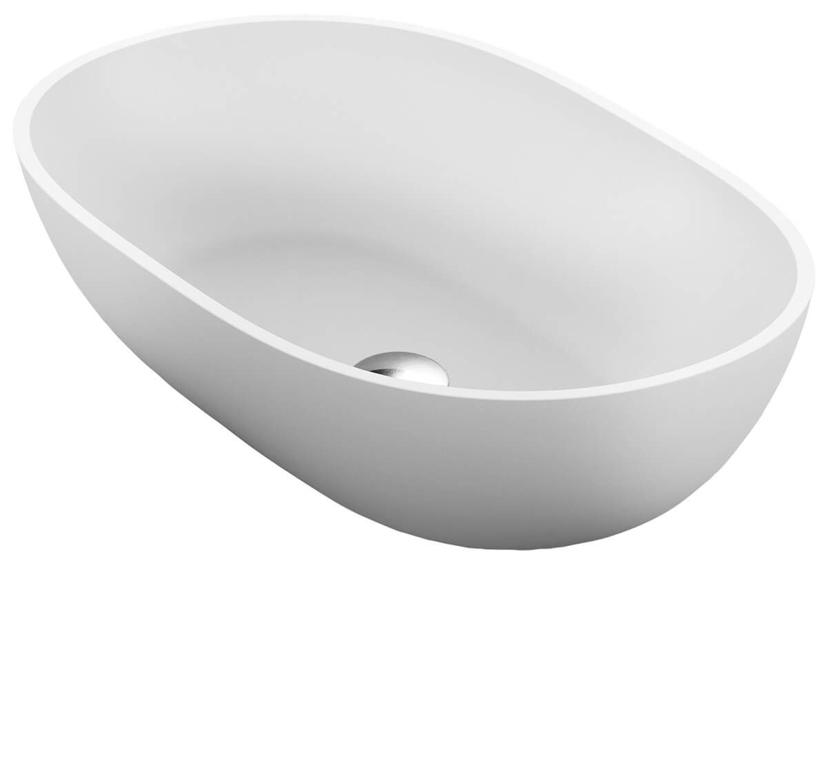 Vasque résine à poser modèle Amourette 55X35