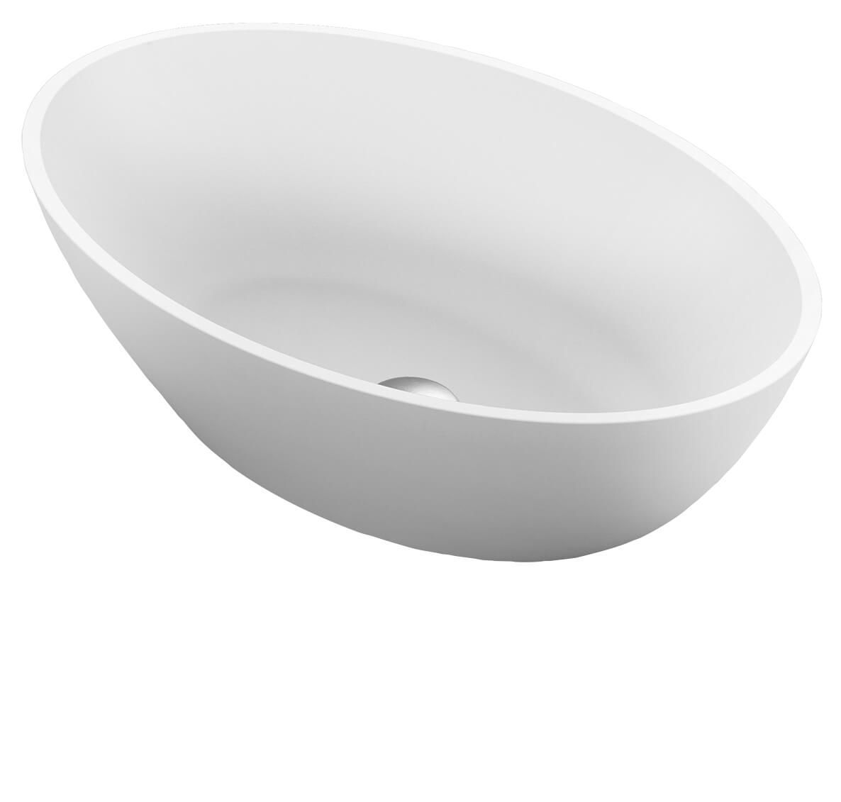 Vasque ovale en résine à poser modèle Cormier