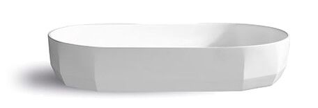 Lavabo vasque ovale à pans coupés en résine Bloom