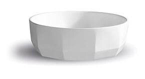Lavabo vasque rond a pans coupés en résine Bloom
