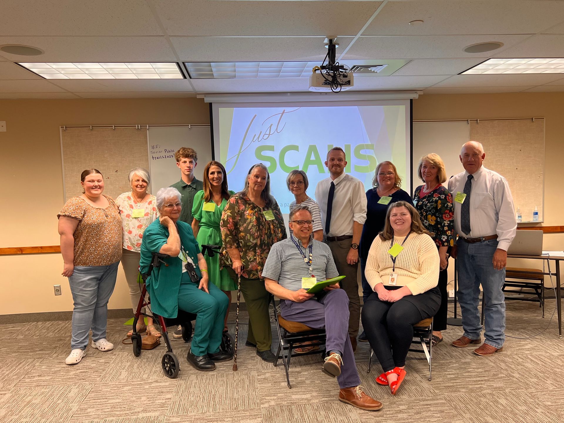 Sevier County Archive Kickoff Meeting attendees. Members from the USHRAB group photo