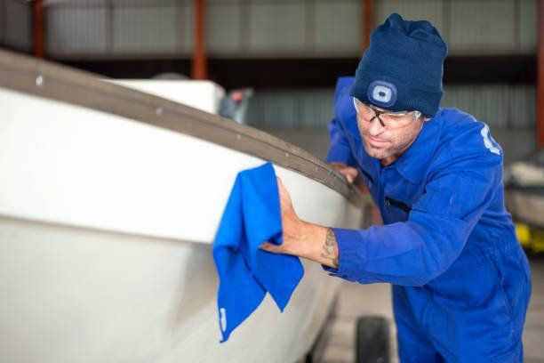 Polishing A Boat — Altoona, IA — Luke Peterson Insurance