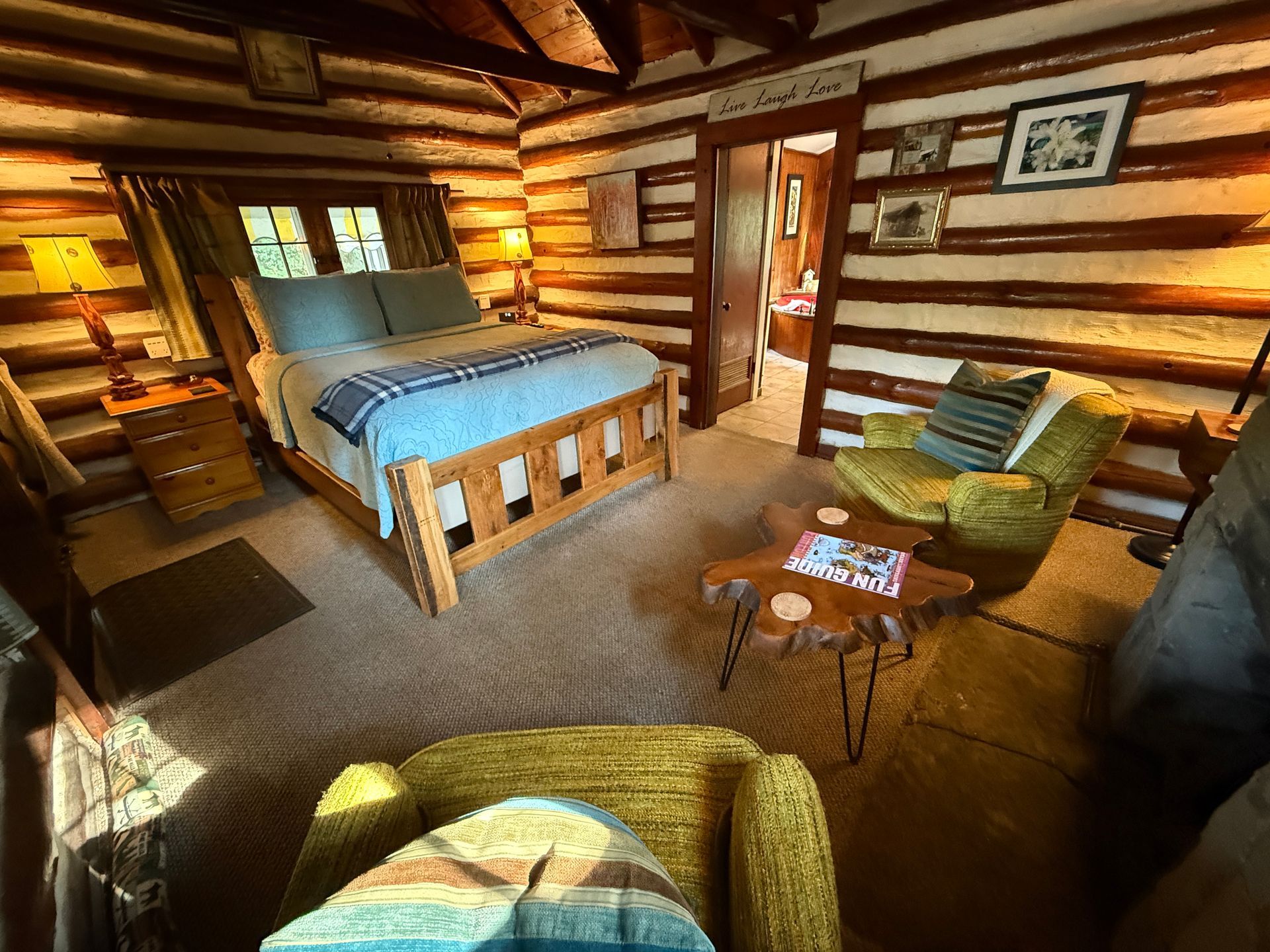 Interior of #4 The Log Cabin Cottage