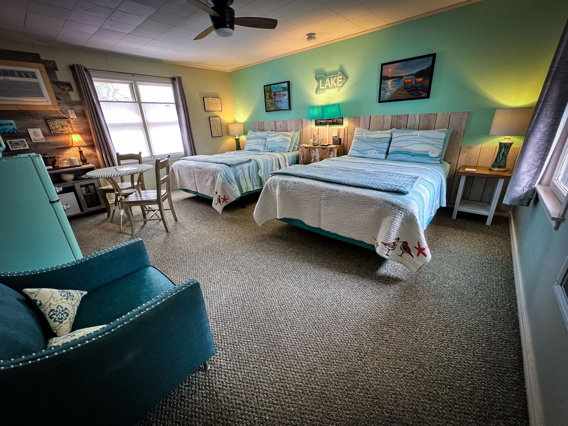 Interior photo of #8 Double Guest Room – The Bahamian Suite