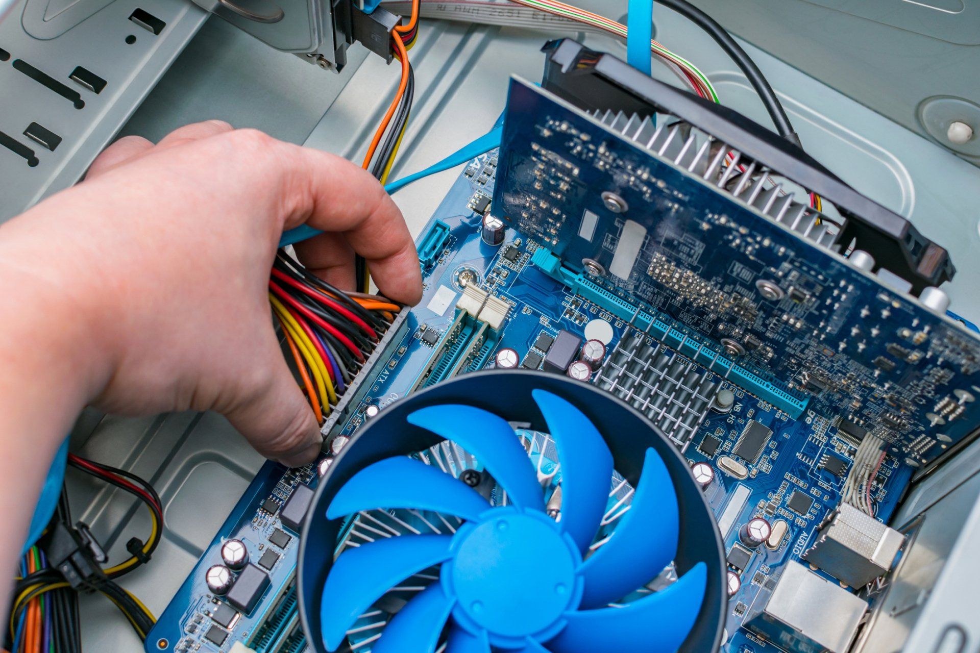 Man Repairing System Unit | West Monroe, LA | A+ Computer Specialists