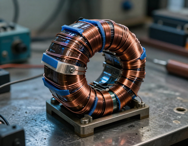 Assemblaggio di un trasformatore toroidale