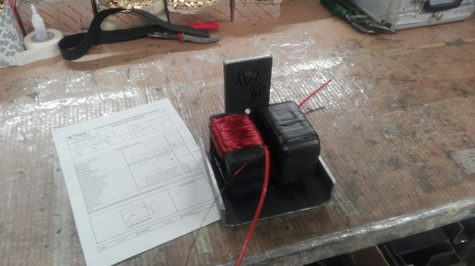 Laboratorio di collaudo per trasformatori