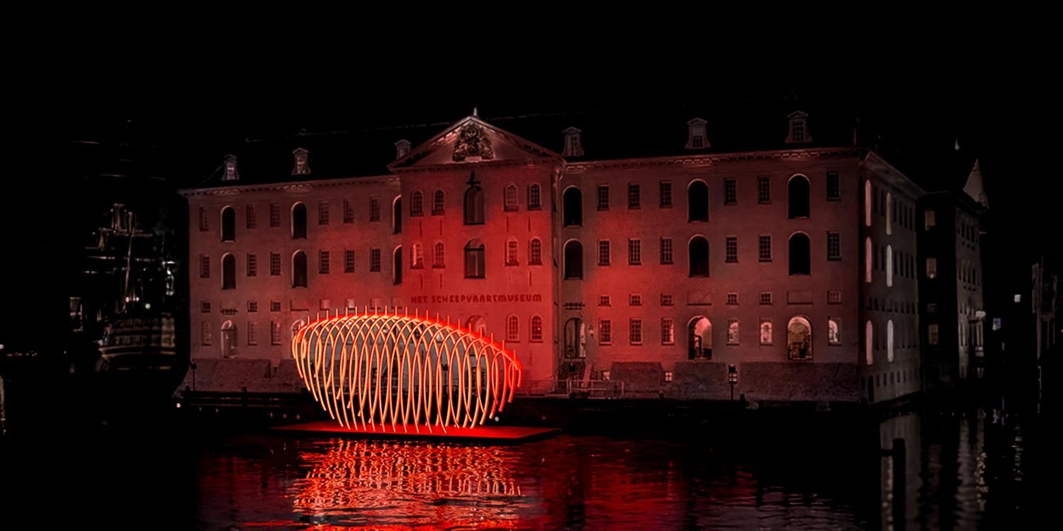 Amsterdam light festival boat tour