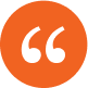 Quotation marks icon in an orange circle. | Torque European Car Care