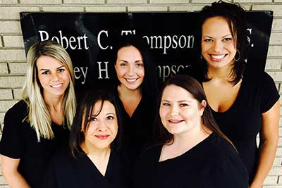 Dr. Kelley H. Thompson's dental team