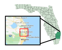 Service Area Map – Coral Springs, FL - Pro Roofing Services