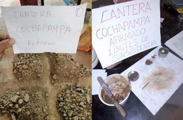 Una persona que sostiene un cartel que dice cantera.