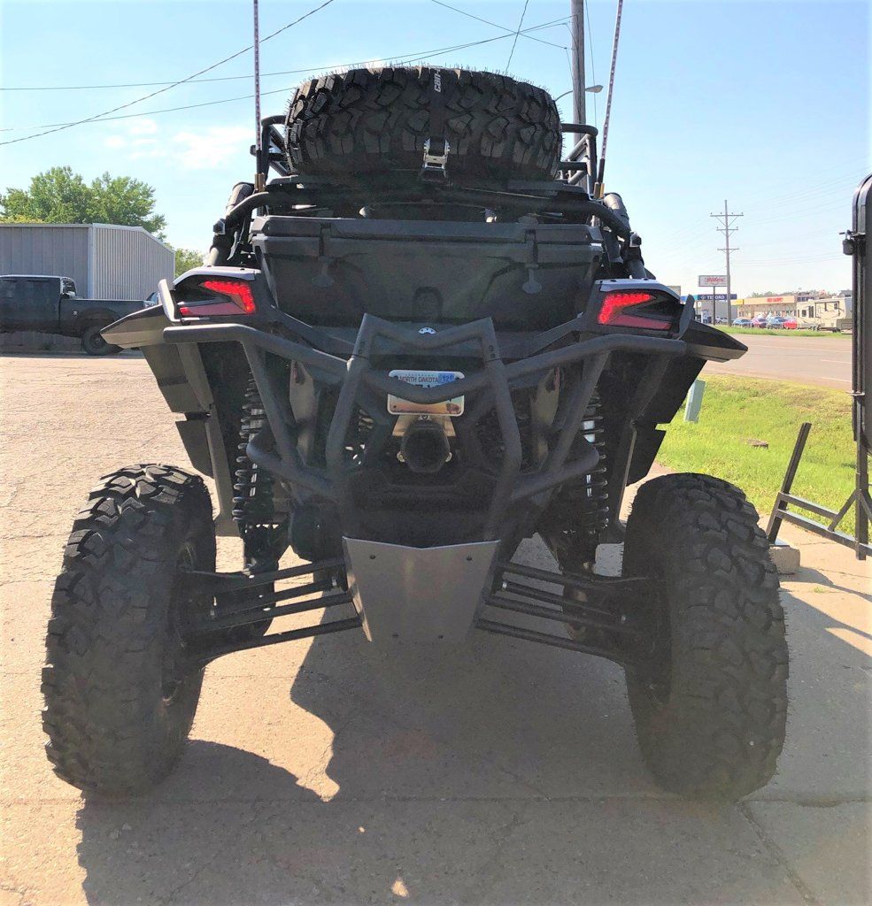 rear view of custom black 2019 4-door maverick outside
