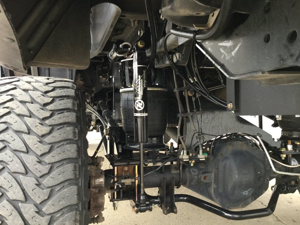 close up of truck axel