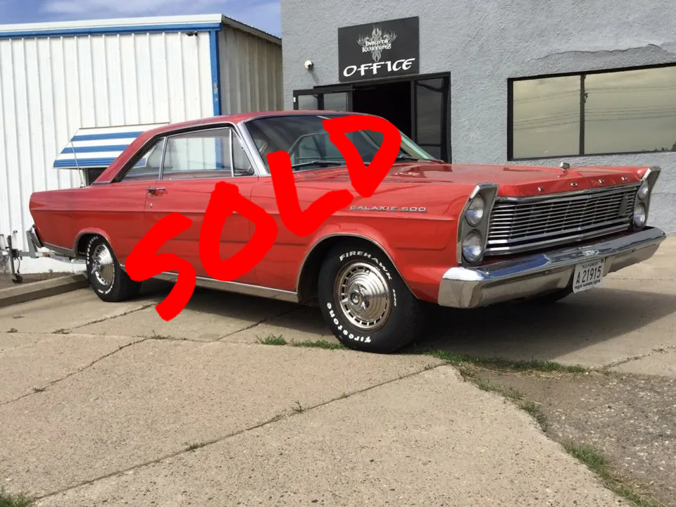 red ford galaxie car