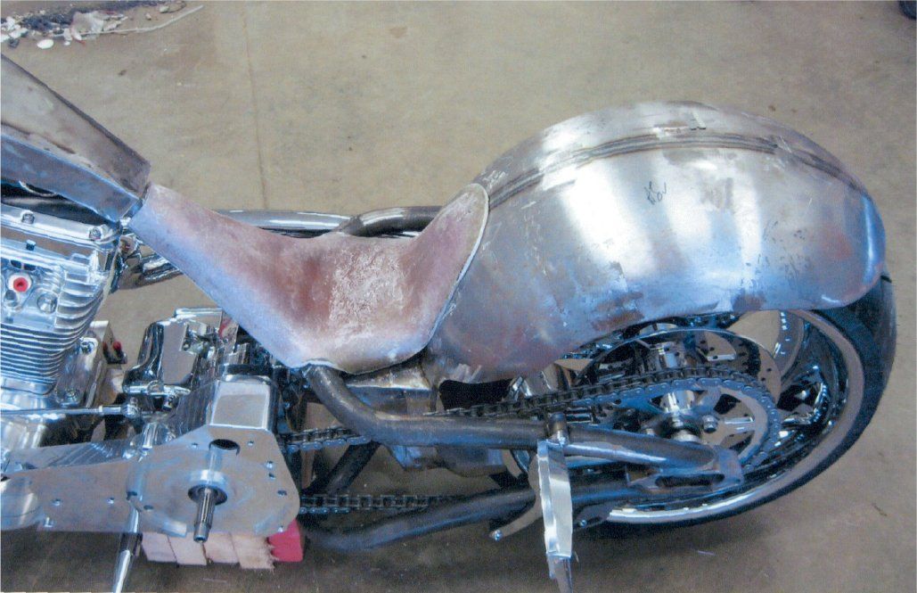 close up of chopper seat