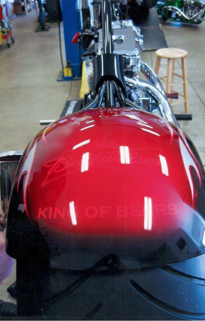 rear side view of chopper with 