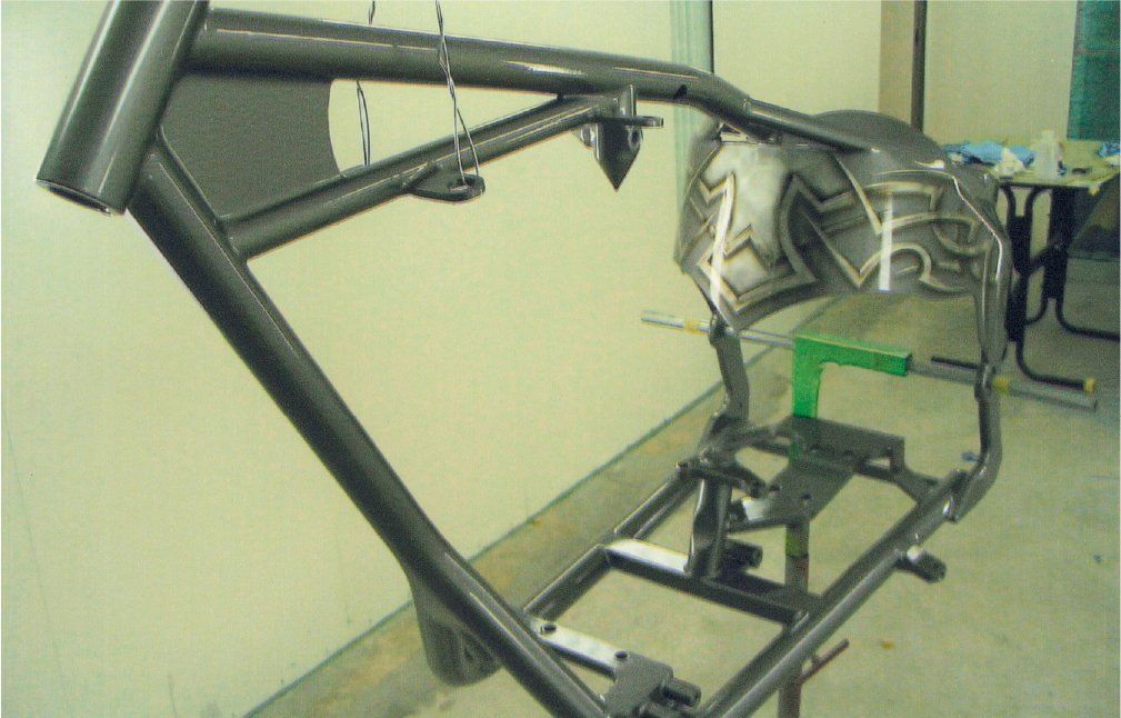 chopper frame with some gothic customization