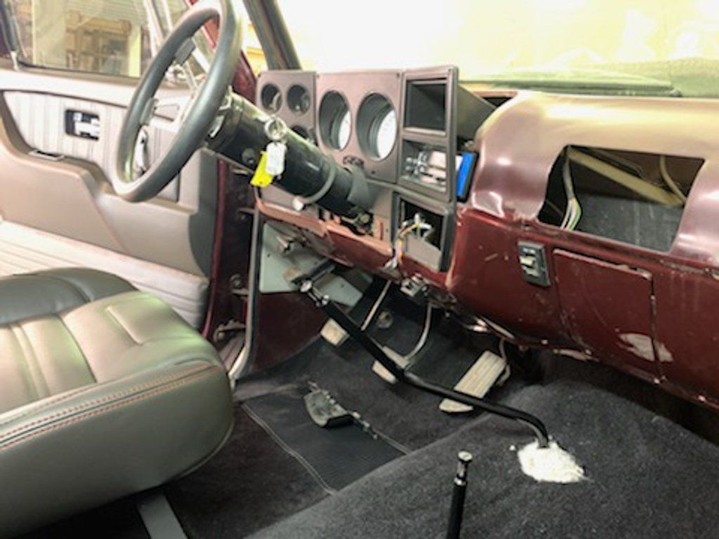 passenger side view of interior with new seats