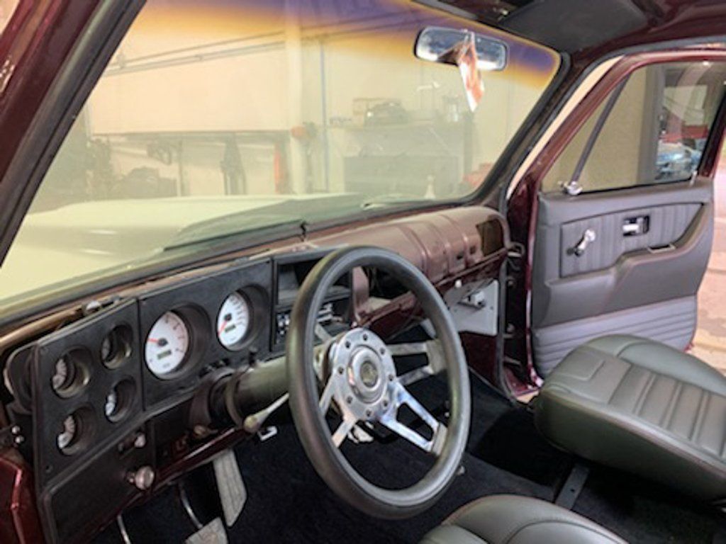 interior view of steering wheel and front windshield