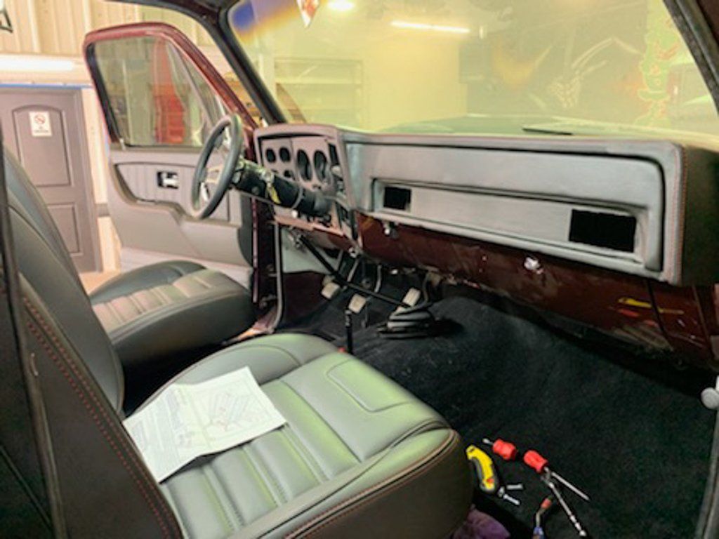 interior view of front seats