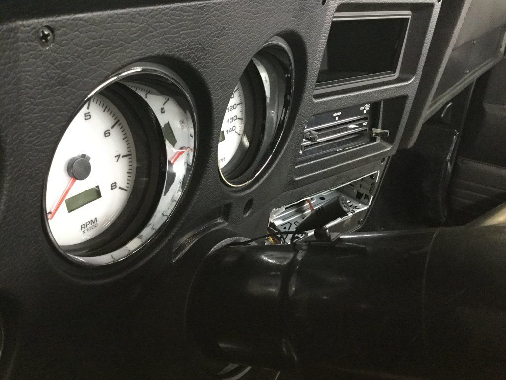 closeup of speedometer