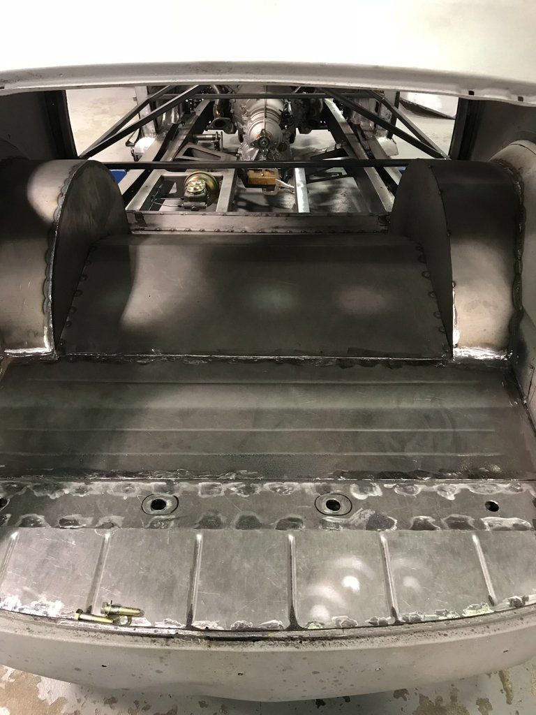 view of empty car trunk