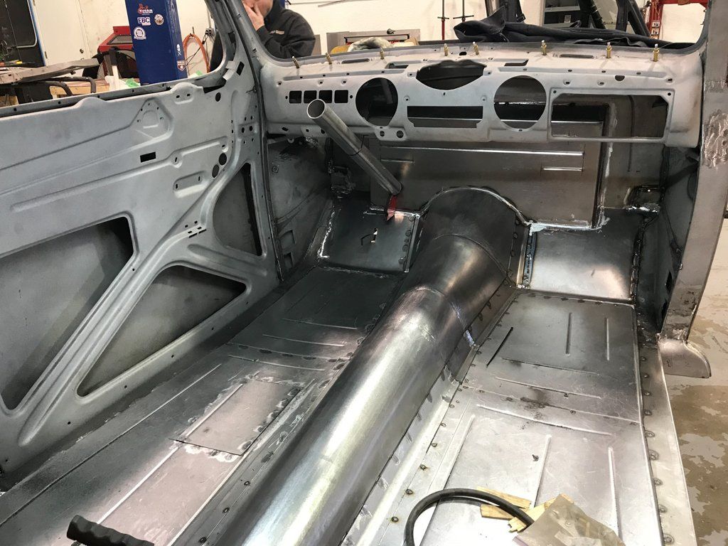 inside view of car interior with all seats removed