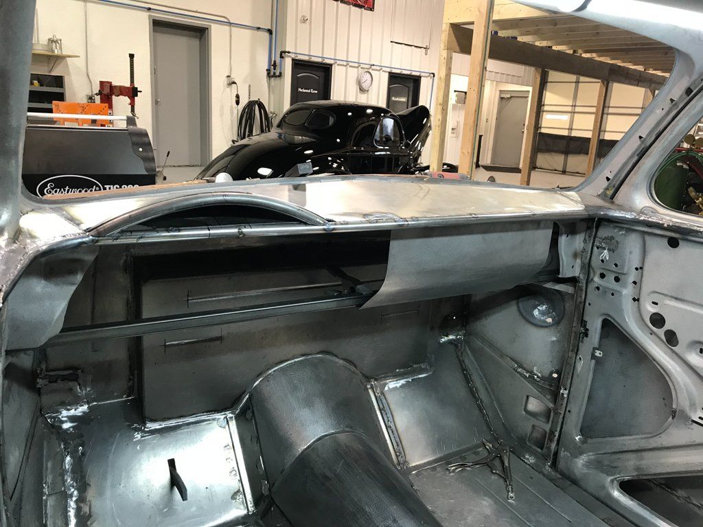 interior view of car with seats removed