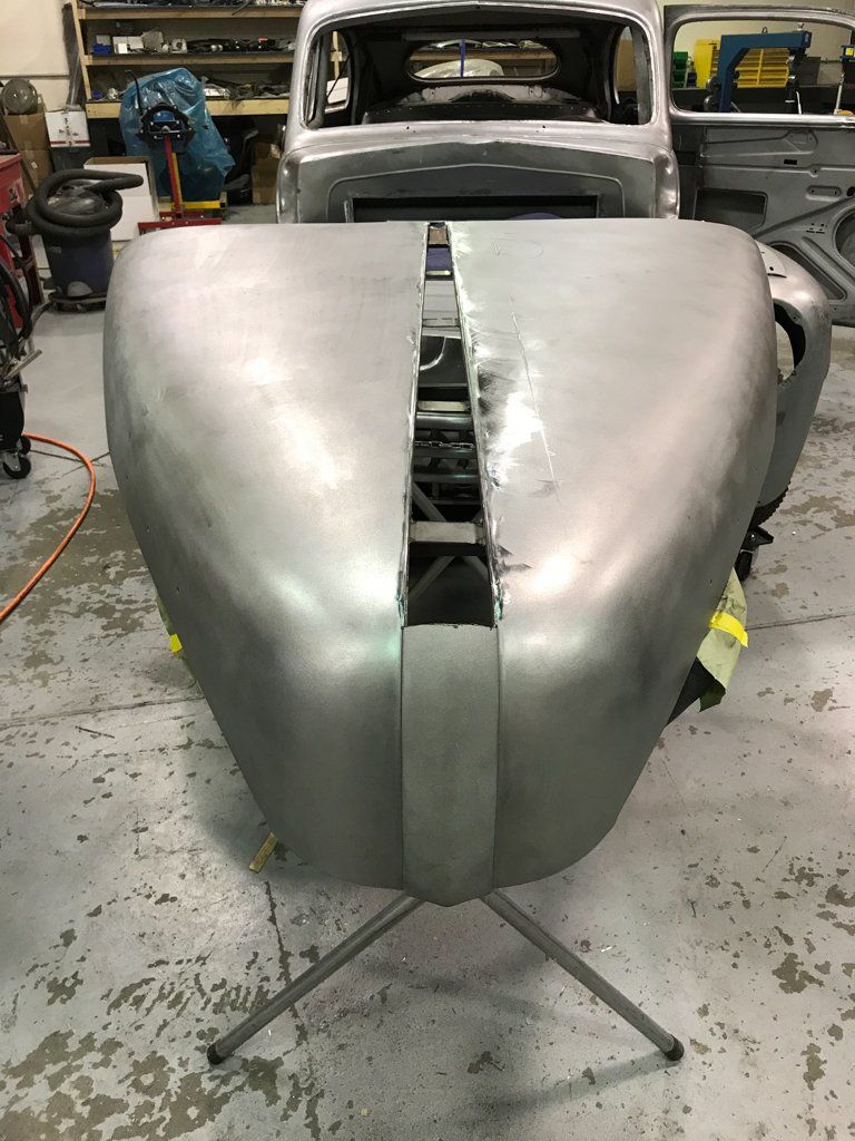 split car hood with no paint