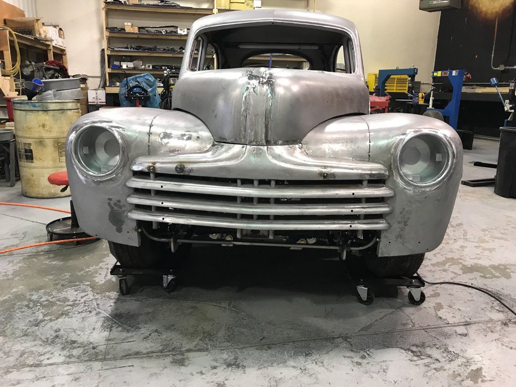 close up of front view of car