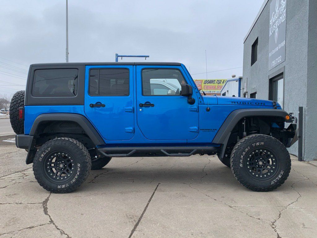 custom blue jeep rubicon