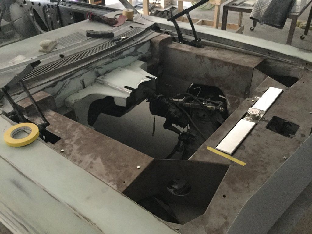 another view of internal car without engine