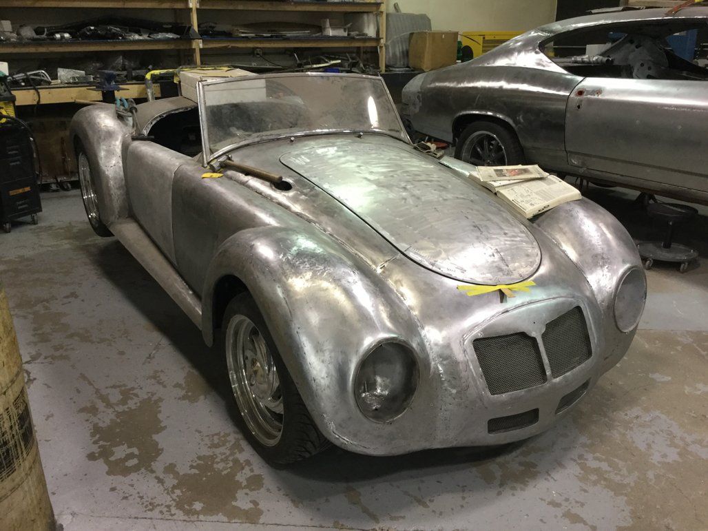 front side view of roaster inside garage