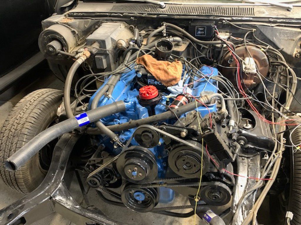 car engine removed from car
