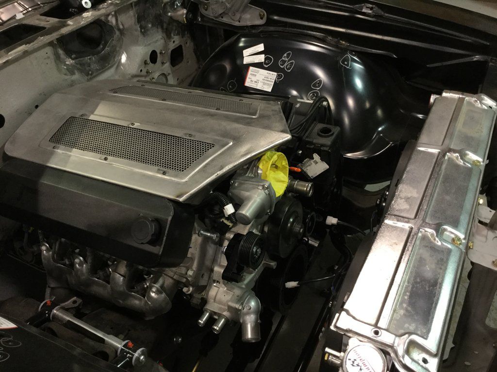 another close up of car engine