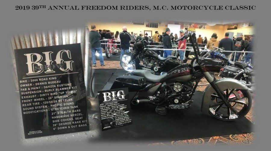 customized black chopper information card