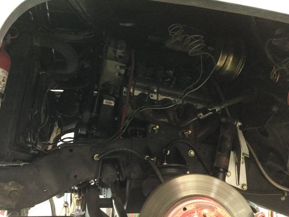 truck getting lowered