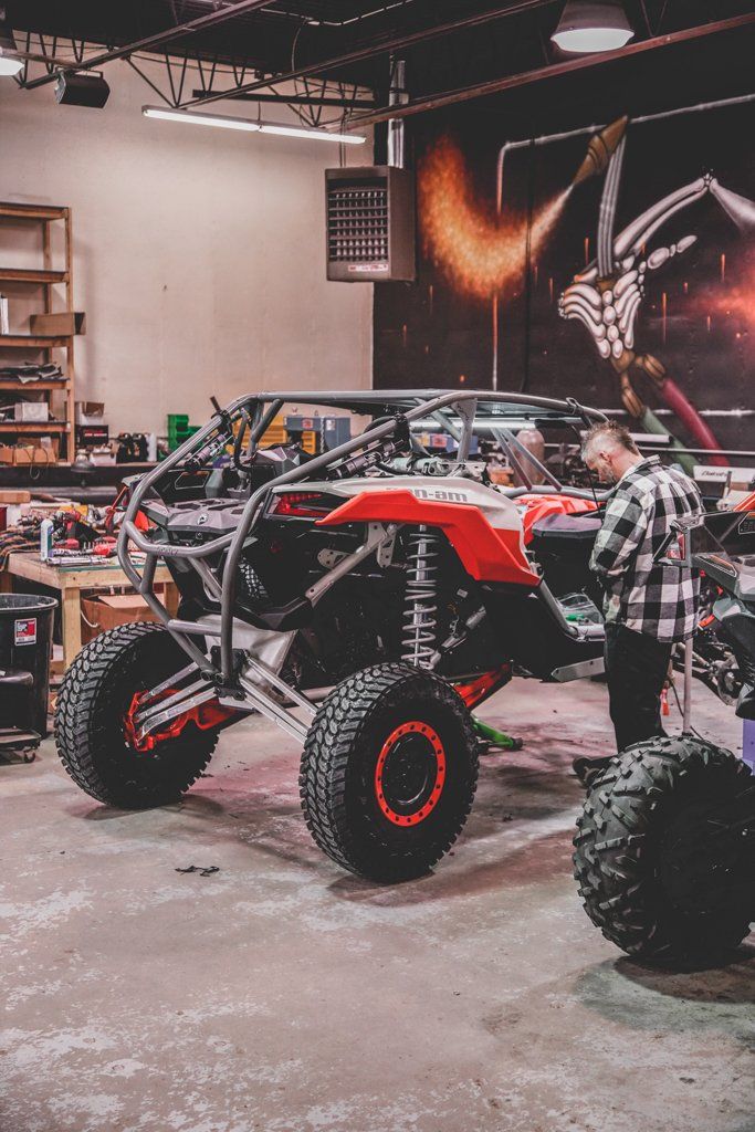 custom 2021 red and black maverick